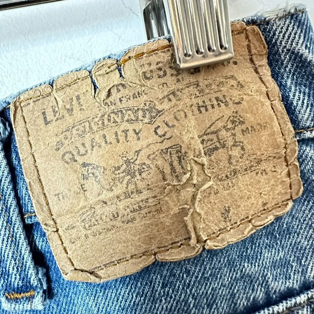 Vintage Levis Men's‎ 32x28 Orange Tab Medium Wash Denim Blue Jeans GUC